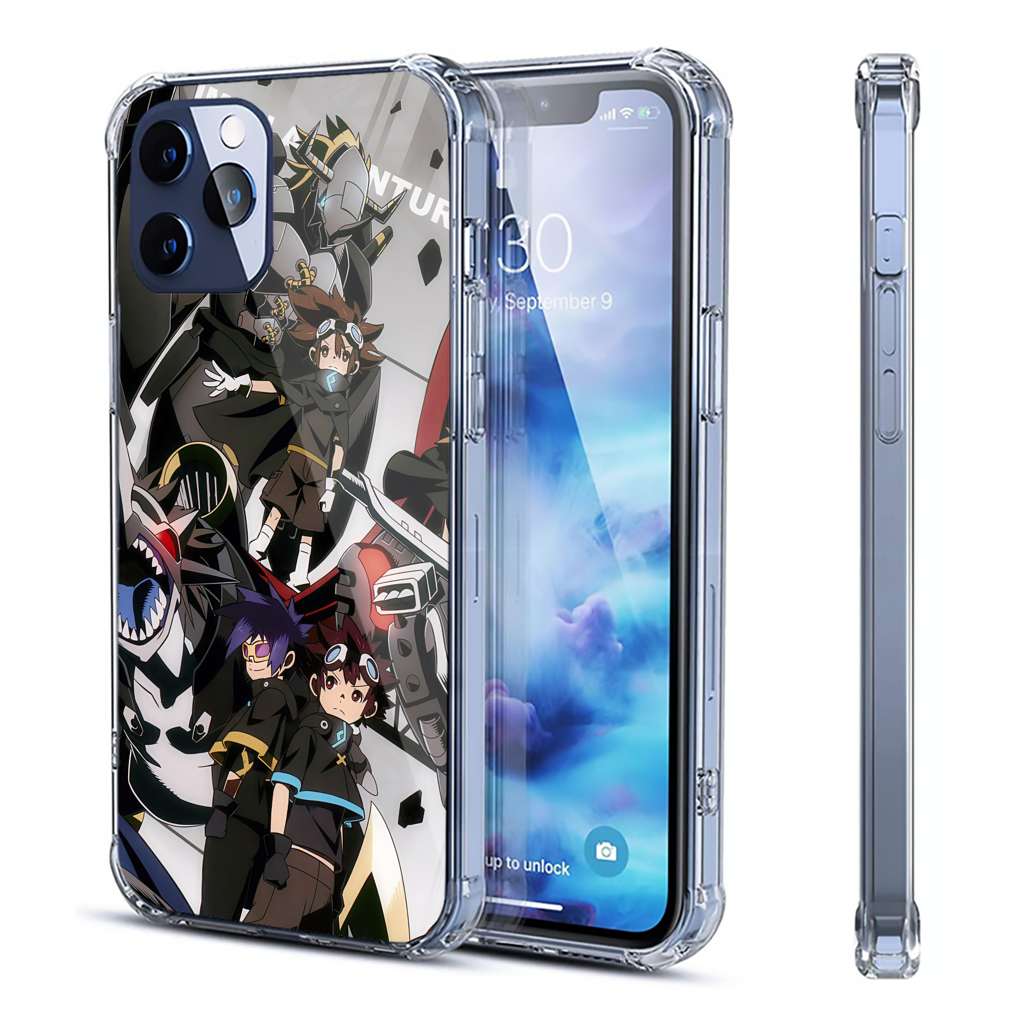 （画像用） Digimon デジタルモンスター/デジモン 【iPhone 12シリーズ対応】透明スマホケース（クリアソフトケース）